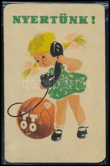 1957 Toto kártyanaptár