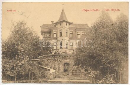 Rajecfürdő, Rajecké Teplice; Ilona lak / villa (füzetből / from booklet) (non PC)