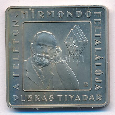 2008. 1000Ft Cu-Ni 'Telefonhírmondó - Puskás Tivadar' T:BU patina Adamo EM216