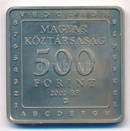 2002. 500Ft Cu-Ni 'Kempelen Farkas Sakkautomatája' T:BU patina, ujjlenyomat Adamo EM181