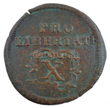 1706. X Poltura Cu 'II. Rákóczi Ferenc' (8,33g) T:2 Hungary 1706. X Poltura Cu 'Francis II Rákóczi' (8,33g) C:XF Huszár: 1535., Unger II.: 1133.a
