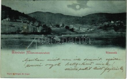 1900 Rónaszék, Rohnen, Costiui (Máramaros); látkép. Mayer és Berger kiadása / general view (EK)