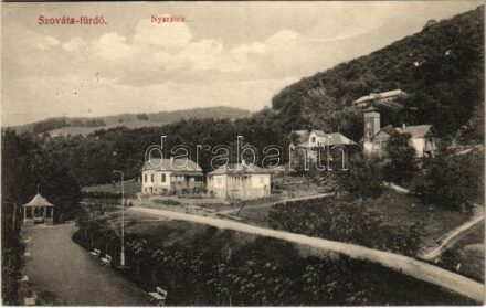 1912 Szováta, Szováta-fürdő, Sovata; Nyaralók. Schuster Emil kiadása / villas (EK)