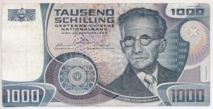 Ausztria 1983. 1000Sch 'I 299038 F' T:III szakadás, kis anyaghiány, folt Austria 1983. 1000 Schilling 'I 299038 F' C:F tear, small material error, spot Krause P#152