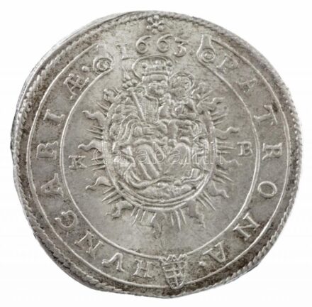 1663K-B 15kr Ag 'I. Lipót' (5,92g) T:1,1- Hungary 1663K-B 15 Kreuzer Ag 'Leopold I' (5,92g) C:UNC,AU Huszár: 1423., Unger II.: 1058.