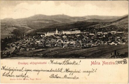 1900 Márianosztra, Országos női fegyintézet. Zoller István kiadása (EK)