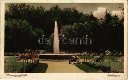 1942 Hévíz-gyógyfürdő, park (fl)