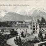 Tátra, Magas-Tátra, Vysoké Tatry; Móry szálló Újcsorbán reklám / Nové Strbské Pleso / hotel advertisement card (non PC) (EK)