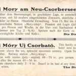 Tátra, Magas-Tátra, Vysoké Tatry; Móry szálló Újcsorbán reklám / Nové Strbské Pleso / hotel advertisement card (non PC) (EK) - Image 2