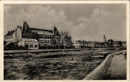 1939 Beregszász, Beregovo, Berehove; kiszáradt Vérke folyó / dried up Verke river