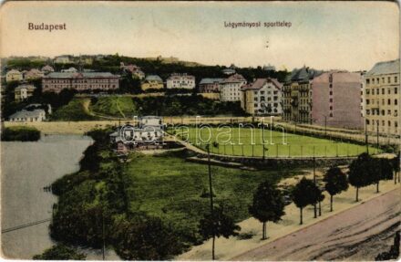 Budapest XI. Lágymányosi sporttelep, Fadrusz utca foghíjas beépítése, volt Szent Imre herceg út még beépítetlen. taussig 154.