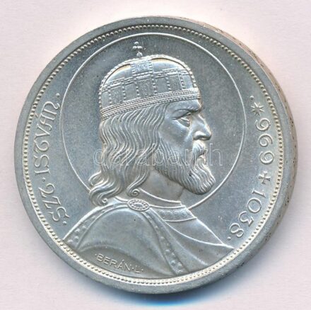 1938. 5P Ag 'Szent István' T:1- Adamo P8.1