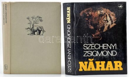 Széchenyi Zsigmond művek, 2 db: Nahar. Indiai útinapló. Bp., 1987, Szépirodalmi Könyvkiadó. Hatodik kiadás. Kiadói kartonált papírkötésben, kiadói kissé kopott papír védőborítóval. Denaturált Afrika. Bp., 1971, Szépirodalmi