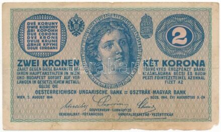 1914. 2K 'C 1481 498213' T:III kis folt, anyaghiány Adamo K5/2
