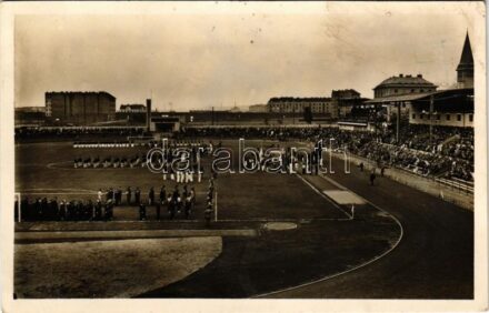 1935 Budapest XI. Újbuda, VI. Főiskolai Világbajnokságok a BEAC (Budapesti Egyetemi Atlétikai Club) sportpályán (EK)