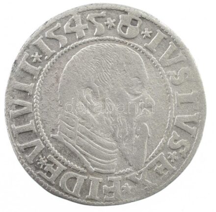 Német Államok / Porosz Hercegség 1545. 1gr Ag 'Brandenburgi Albert' (1,80g) T:2- / German States / Duchy of Prussia 1545. 1 Groschen Ag 'Albrecht von Bandenburg' (1,80g) C:VF Krause MB# 3
