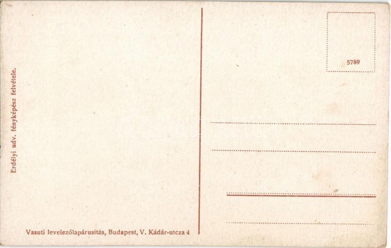 Torockó, Rimetea; Toroczkói pártás leányok. Erdélyi udvari fényképész felvétele. Vasúti levelezőlapárusítás / Torockóer Bräute / Transylvanian folklore - Image 2