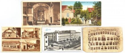 75 db főleg RÉGI történelmi magyar és külföldi város és motívum képeslap vegyes minőségben / 75 mostly pre-1945 Hungarian and other town-view and motive postcards in mixed quality