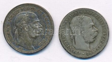1914KB 1K Ag 'Ferenc József' + Ausztria 1897. 1K Ag 'Ferenc József' T:2,3