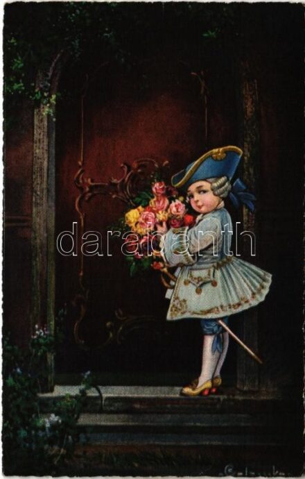 1929 Children art postcard. ULTRA 2035. s: Colombo (EK)