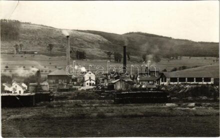 Felsődiós, Németdiós, Obernussdorf, Horné Oresany; gyár / factory. photo (non PC) (EK)