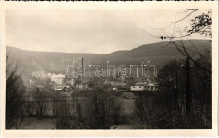 Szomolány, Smolenice; Smolenice-Hor. Oresany Chem. tov. / Vegyipari gyár / chemical factory. photo (non PC) (vágott / cut)