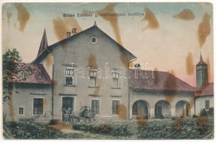 Cserepes, Gömörcserepes, Pondelok, Hrnciarska Ves; Biess Elemér kastélya / castle (b)