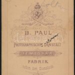 cca 1880 Kisfiú portréja, keményhátú fotó B. Paul temesvári műterméből, 10,5×6,5 cm - Image 2