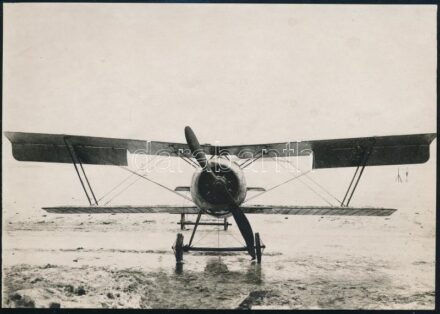 I. világháborús harci repülő nagy méretű fényképe / World War I. military airplane 17x11 cm
