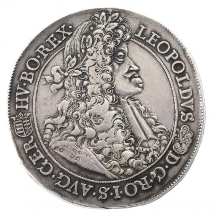 1691K-B Tallér Ag 'I. Lipót' Körmöcbánya (25,30g) T:2 hajlott Hungary 1691K-B Thaler Ag 'Leopold I' Kremnitz (25,30g) C:XF curved coin Huszár: 1372., Unger II.: 1020.