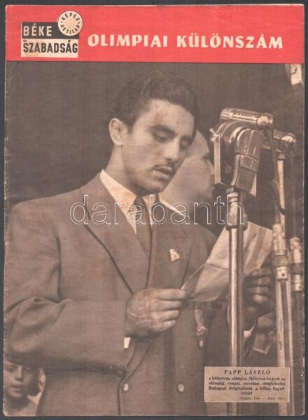 1954 Béke és szabadság 3 száma (Olimpiai szám, Szőke Kató (olimpia), 1954 Aranycsapat, Magyar-német döntő, fotókkal) + 1952 Sport és Nevelés egy száma