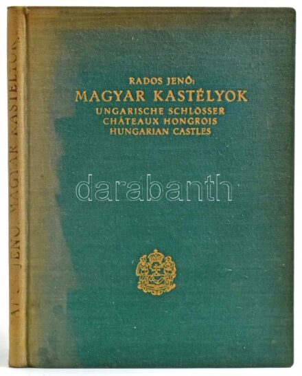 Rados Jenő: Magyar kastélyok. Gerevich Tibor előszavával. Magyarország művészeti emlékei IV. köt. Bp.,1939, Műemlékek Országos Bizottsága - Kir. M. Egyetemi Nyomda, 404+1 p. +1(kihajtható térképvázlat) t.+11 (kép mellékletek) t..