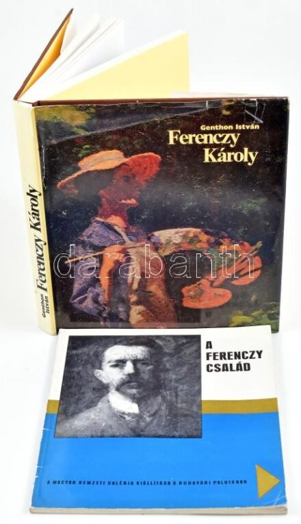Genthon István: Ferenczy Károly. Bp., 1979, Corvina. Második kiadás. Gazdag képanyaggal illusztrált. Kiadói egészvászon-kötésben, kiadói szakadt papír védőborítóban. + A Ferenczy-család. A Magyar Nemzeti Galéria kiállítása a