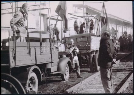 Perlasca egy igaz ember c. film forgatási fotója zsidók deportálása 9x12 cm