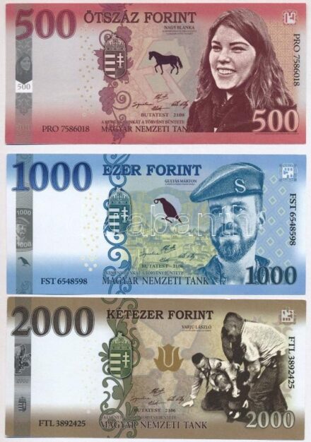 2018. 'Soros pénz' 500Ft + 1000Ft + 2000Ft + 5000Ft + 10.000Ft + 20.000Ft a teljes sor fantázia bankjegy T:I,I-