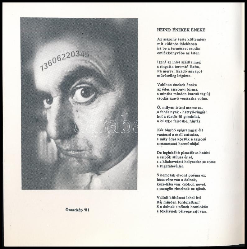 Érzés. Újhelyi István fotókiállítása Akt fotó kiállítási katalógus Engi László fotósnak dedikálva. Bp., 1984. - Image 2