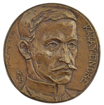 Mladonyiczky Béla (1936-1995) 1968. 'Kazay Endre / Magyar Gyógyszerészeti Társaság Emlékérme' kétoldalas, öntött bronz emlékérem (76mm) T:1-