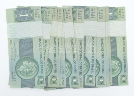 Brazília 1975. 1C (34x) közte sorszámkövetők T:I,I- Brasil 1975. 1 Cruzeiro (34x) , with consecutive serials C:UNC,AU Krause P#191a