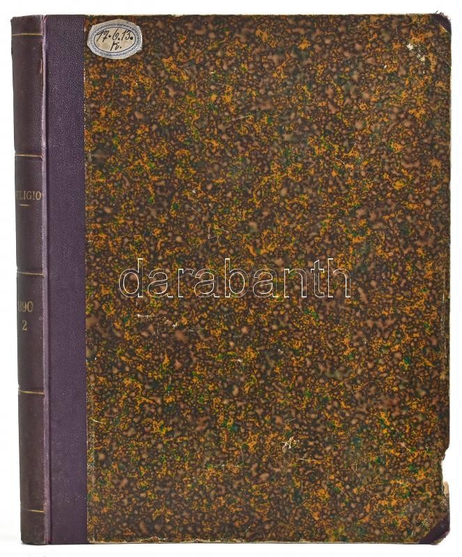 1890 Religio Kath. Egyházi és Irodalmi Folyóirat második félévének számai egybe kötve - Image 3