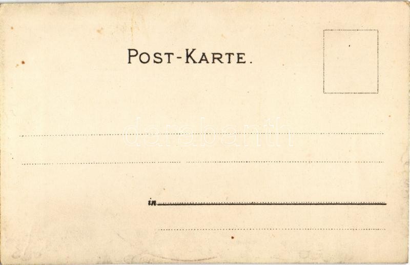 October / Art Nouveau lady. Theo. Stroefer's Kunstverlag Aquarell-Postkarte Serie XXVIII. No. 10. Floral, litho - Image 2