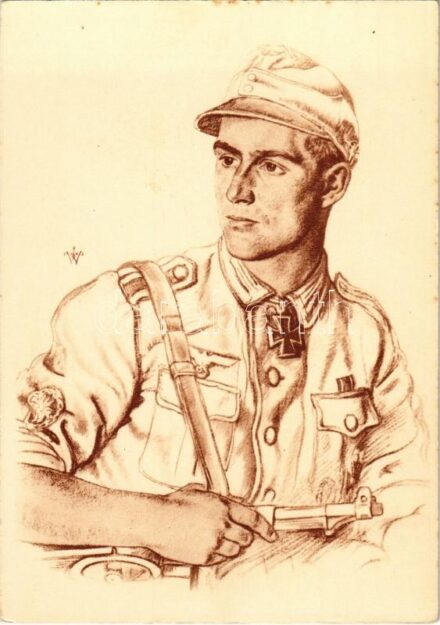 Uffz. Hellmuth Valtiner. Verlag Volksbund für das Deutschtum im Ausland. VDA / NSDAP German Nazi Party propaganda s: W. Willrich (EK)