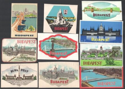 10 db budapesti hotelcímke