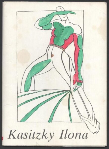 1980 Reprodukciók Kasitzky Ilona műveiből, 7 db, mappában, 19x14 cm
