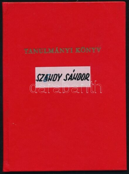 1972 Tanulmányi könyv az MSZMP Marxizmus-Leninizmus Esi Egyeteméről