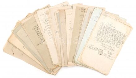 1858-1863 68 db német nyelvű okmány, feltehetőleg cseh területről