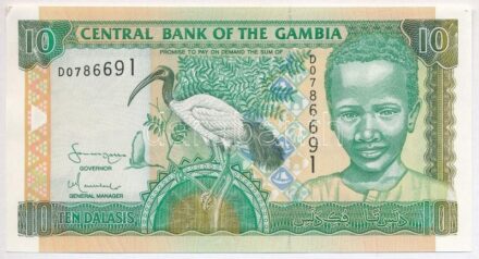 Gambia DN (2001-2005) 10D 'D0786691' T:I- Gambia ND (2001-2005) 10 Dalasis 'D0786691' C:AU Krause P#21c