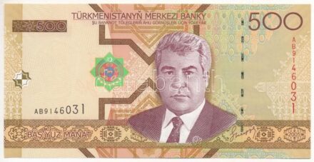 Türkmenisztán 2005. 500M 'AB 9146031' T:I Turkmenistan 2005. 500 Manat 'AB 9146031' C:UNC Krause P#19