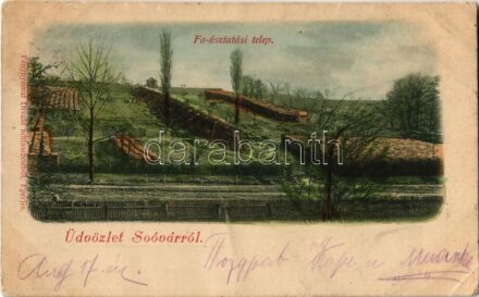 1901 Tótsóvár, Sóvár, Solivar (Eperjes, Presov); faúsztatási telep. Divald / log-running site (EK)
