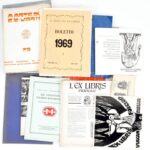 Vegyes Ex libris szakirodalom, magyar, német, francia, és olasz nyelven, sérült.