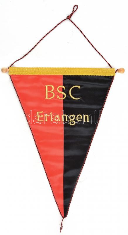 BSC Erlangen német futball zászló, 39x27,5 cm